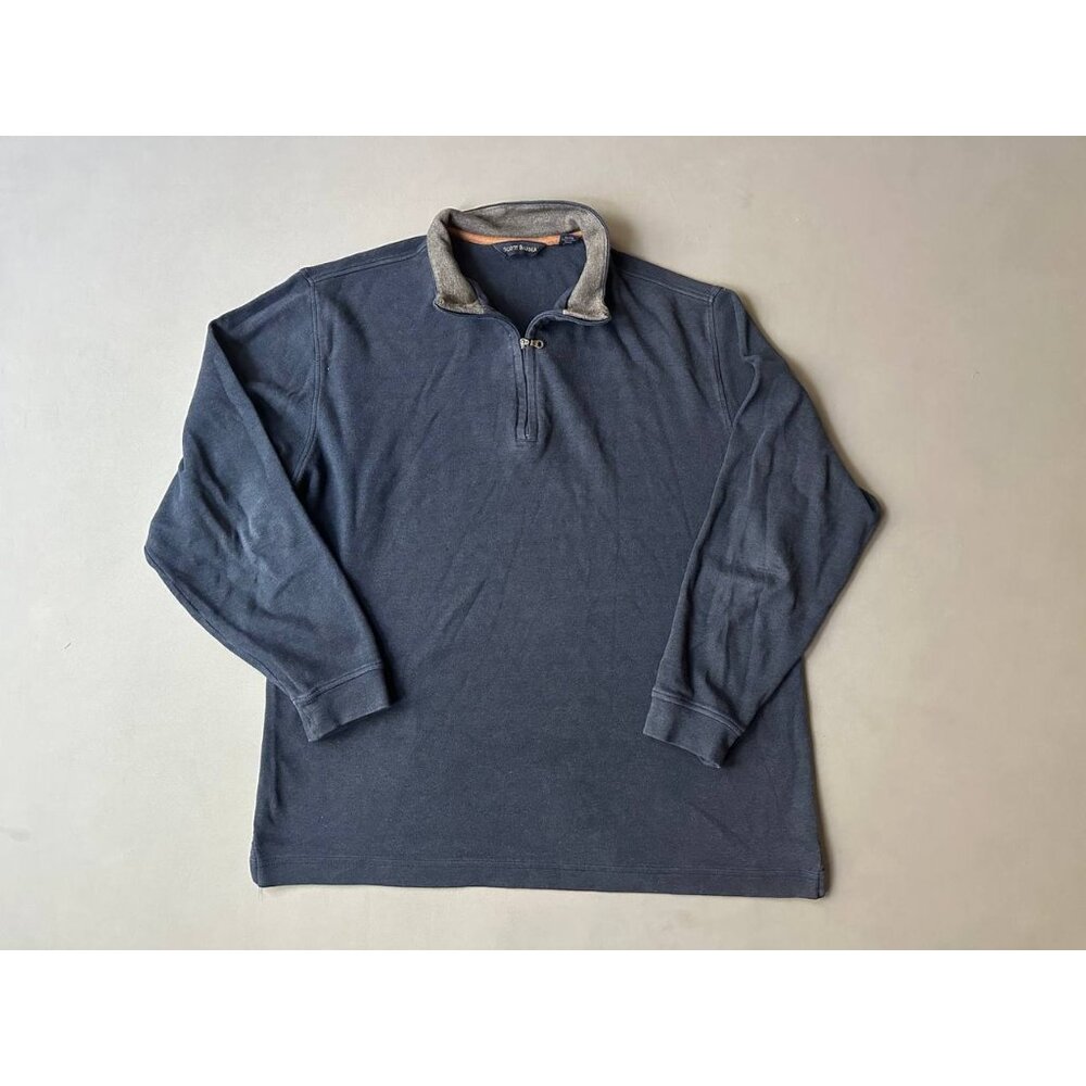 Scott Barber Navy Long Sleeve Polo Shirt Size Large